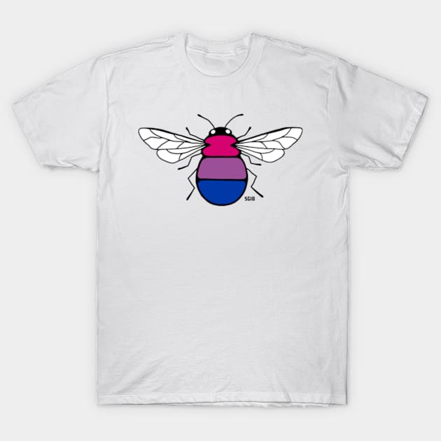 Bisexual Pride Bee T-Shirt by Zenzoa